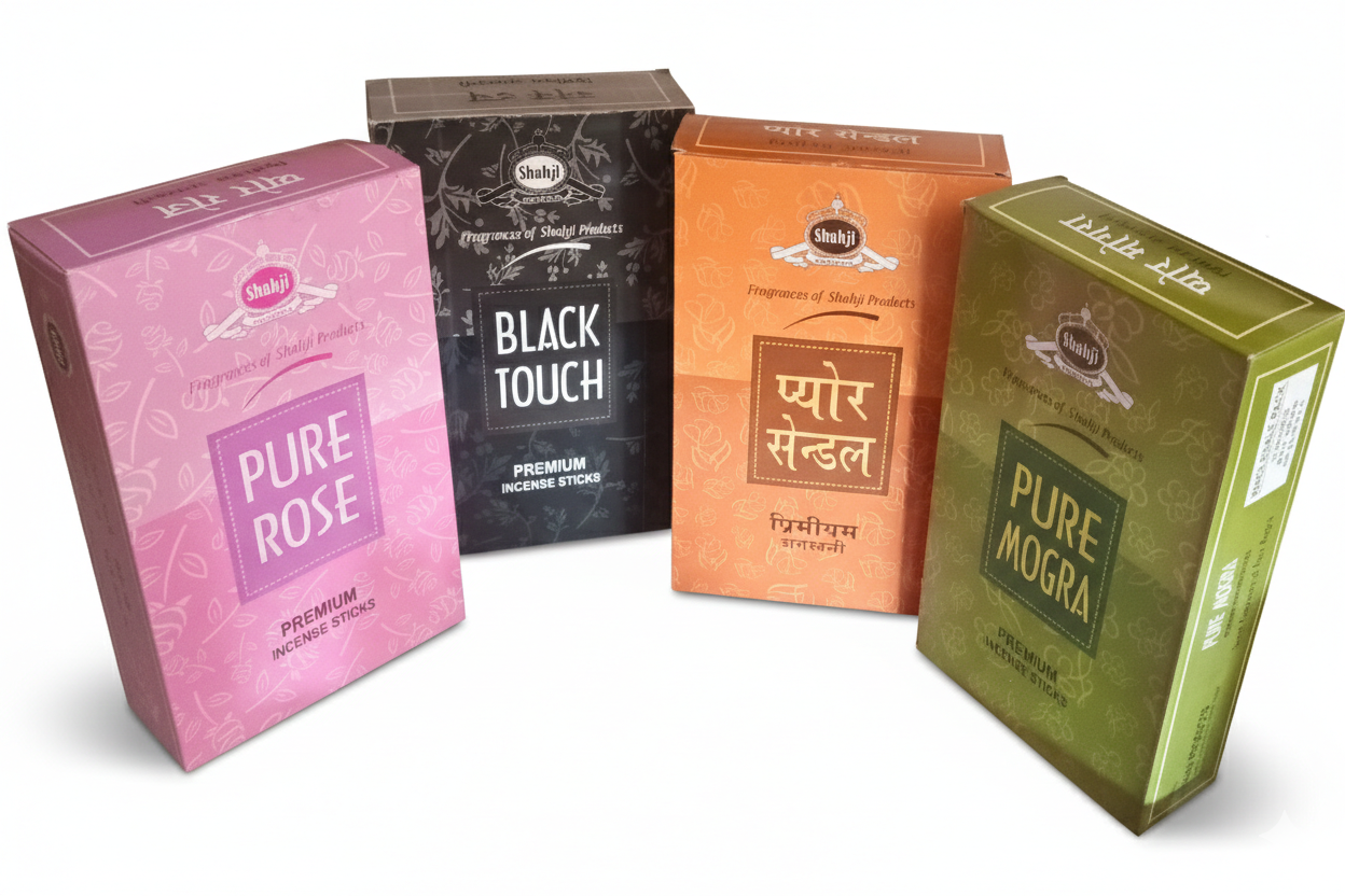 Shah ji Agarbati pack of 12 Mrp 120  pure Rose premium Sticks