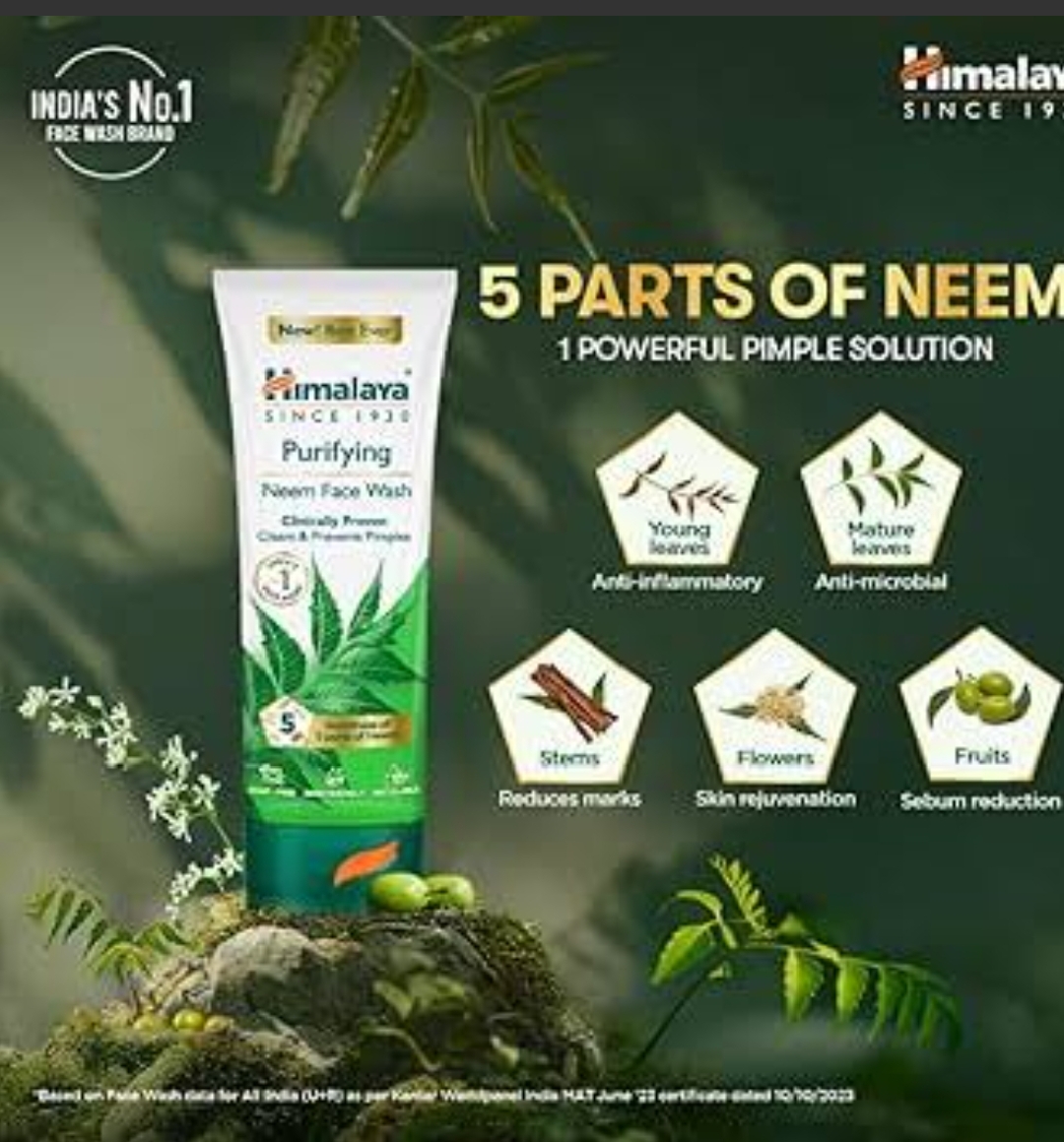 Himalya neem facewash 50 ml MRP 90